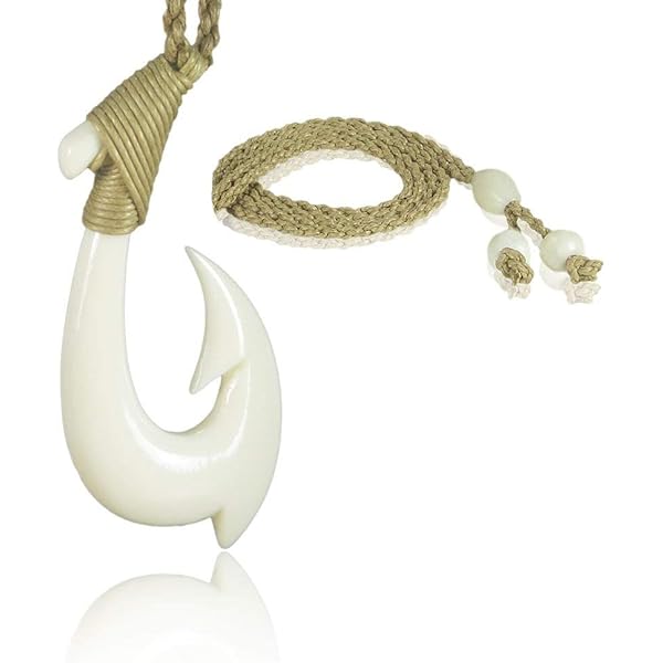Amazon.com: KanaKala Pacific Hawaiian Hand Carved Bone Fish